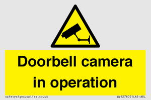Doorbell camera in operation
